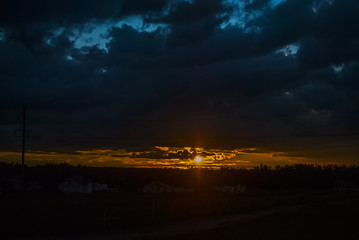 clouds during sunset 