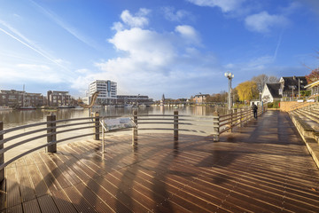 Freizeithafen von Leer Ostfriesland, eine sehr atraktive Kleinstadt