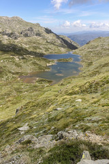 Alpine tarn along the Main Range hike