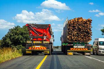Gegenverkehr in Südafrika