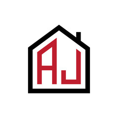 simple initial logo pentagon house