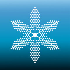 Obraz premium Snowflake Icon vector illustration.