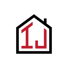 simple initial logo pentagon house