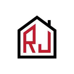 simple initial logo pentagon house