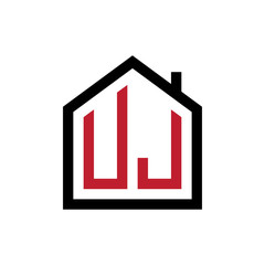 simple initial logo pentagon house