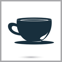 Cup of tea icon. Simple design for web and mobile