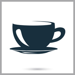 Tea cup icon. Simple design for web and mobile