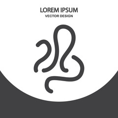 Germ icon. Simple design for web and mobile