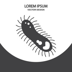 Germ icon. Simple design for web and mobile