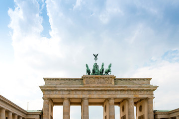 Brandenburg Gate (Brandenburger Tor), famous landmark in Berlin,