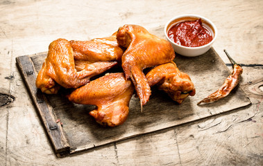 Smoked chicken wings