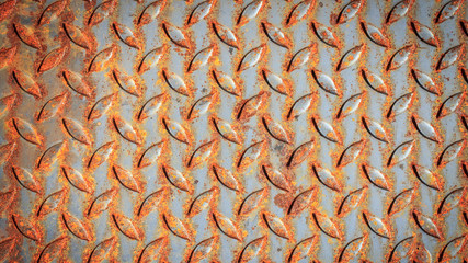 Rusty metal texture, rusty metal background for design with copy space for text or image. Rusty metal is caused by moisture in the air.