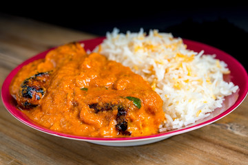 Handmade Indian curry chicken rice