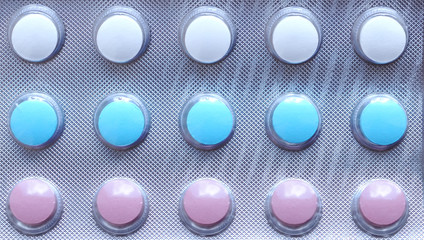 Vitamin pills as background