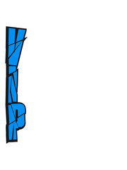 Blue vertical pattern scratch cool vip logo design lines line pattern very important person