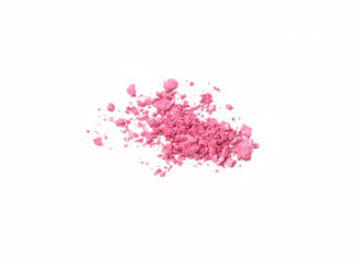 pink eyeshadow isolated on white background