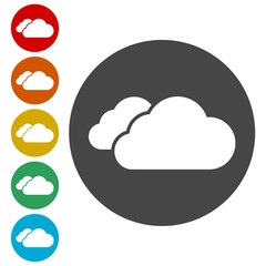 Cloud icon, vector illustration, Flat design style 