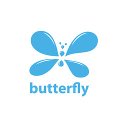 vector butterfly logo