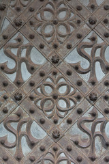 Antique metal background 