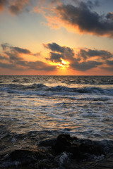 Mediterranean coast in southern Israel near the city of Ashkelon