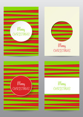 Set of christmas brochures templates