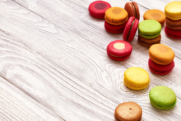 French delicious dessert macaroons