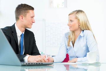 Obraz premium freundliches vorstellungsgespräch