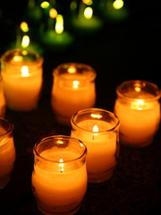 Candle lights up 'HIBIYA AKARI TERRACE 2012' in Tokyo, JAPAN