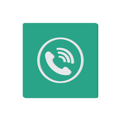 phone flat icon vector