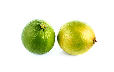 Lemon on a white background
