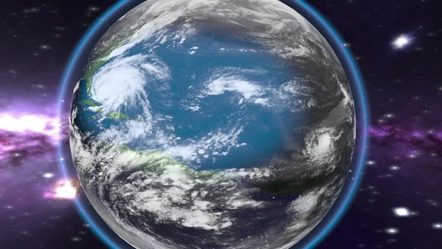 Tropical storm heading towards the American continent