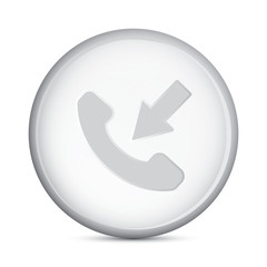 incoming flat icon vector