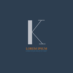 K letter for company identity