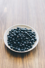 Blueberries In Plate
