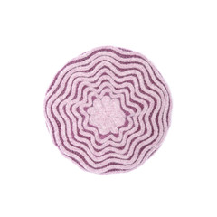pink beret isolated on white