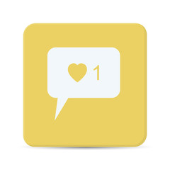 like flat icon vector