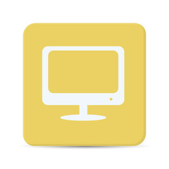 desktop flat icon vector