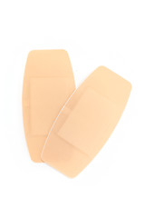 Large sticky bandage isolated on white background