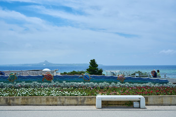 Fototapeta premium view of sea in Okinawa, Japan