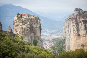 Fototapeta na wymiar Monastery in Meteora, Greece