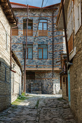 Fototapeta na wymiar Old street in the village of Lahij Azerbaijan