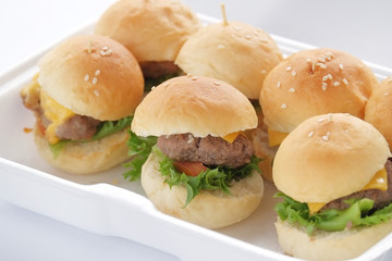 mini hamburgers