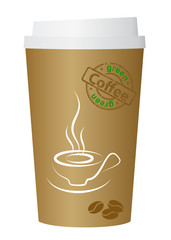 A coffee cup vector illustration