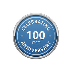 Celebrating anniversary 100 years badge 