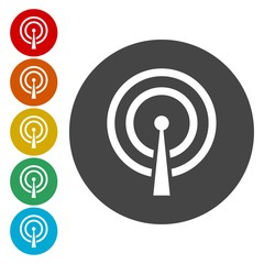 Transmitter simple icon