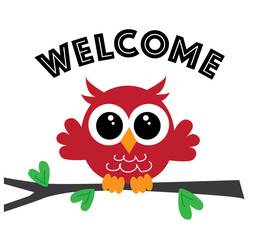welcome a sweet little red owl
