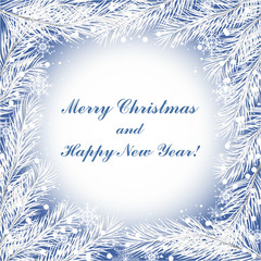 Christmas and New Year greeting card