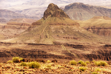 Alpine landscape in the Atlas Mountains, Morocco, Africa