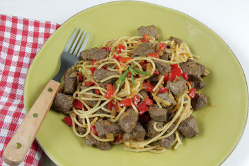 poêlée de boeuf et poivrons 01122016