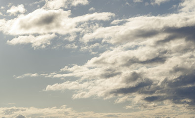 Sky with soft clouds.